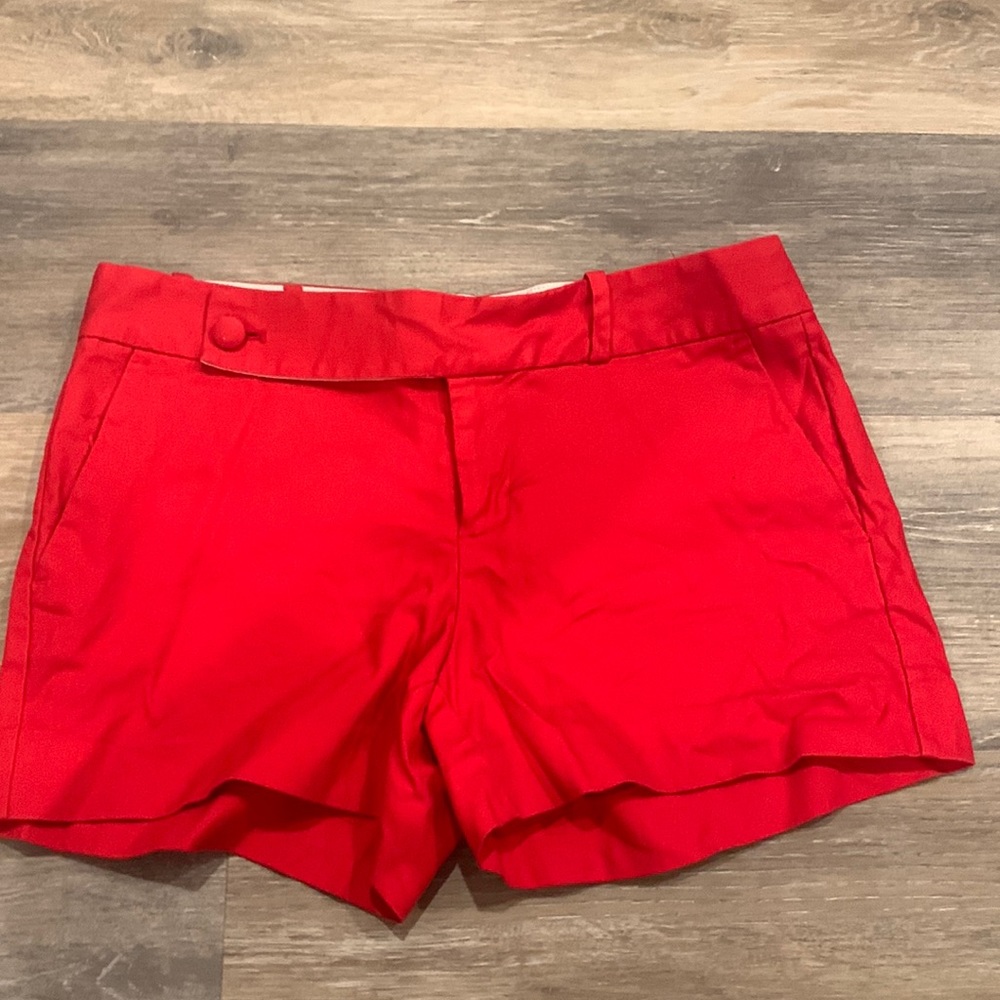 Banana republic size 4p red mid rise shorts